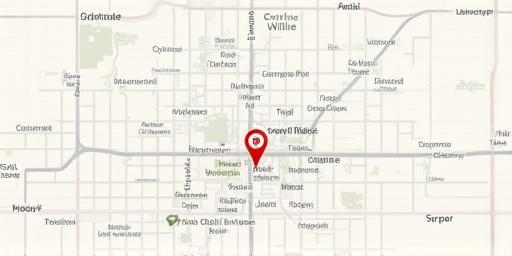 Pune city map showing office location